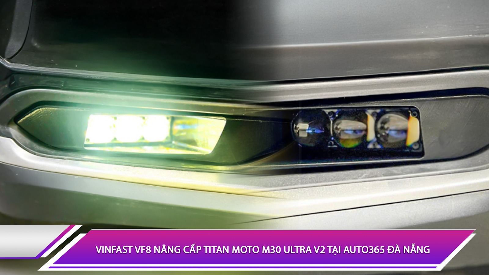Vinfast VF8 nâng cấp Titan Moto M30 Ultra V2 tại Auto365 Đà Nẵng